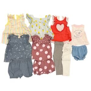 Lot of Girls One-Piece Outfits 12M - Carter's, Hanna Andersson (1474)